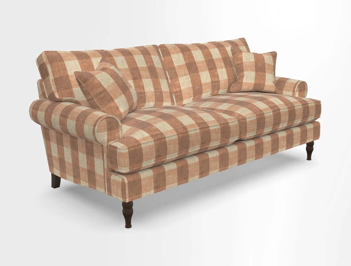 Cooksbridge 3 seater sofa in Linwood Omega Velvet Green Tea