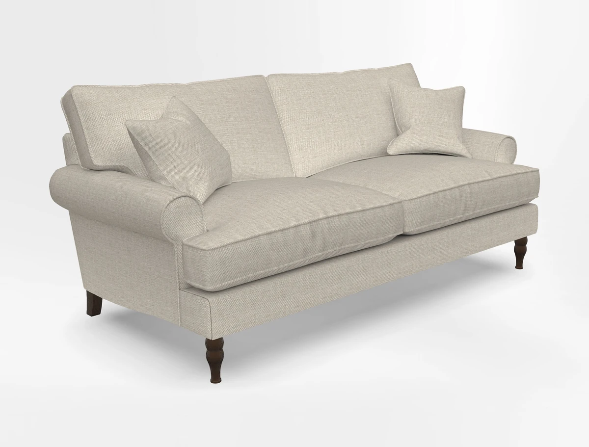 Cooksbridge 3 seater sofa in Linwood Omega Velvet Green Tea