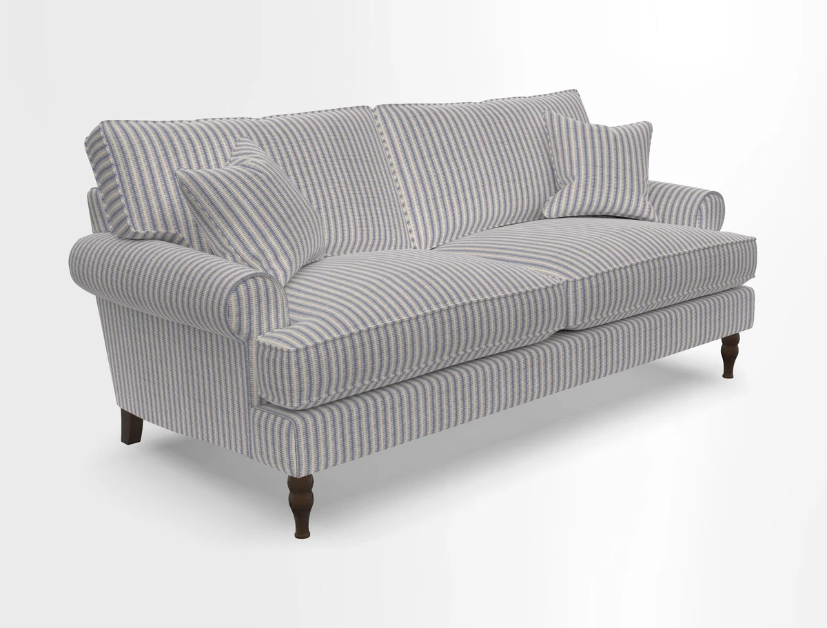 Cooksbridge 3 seater sofa in Linwood Omega Velvet Green Tea