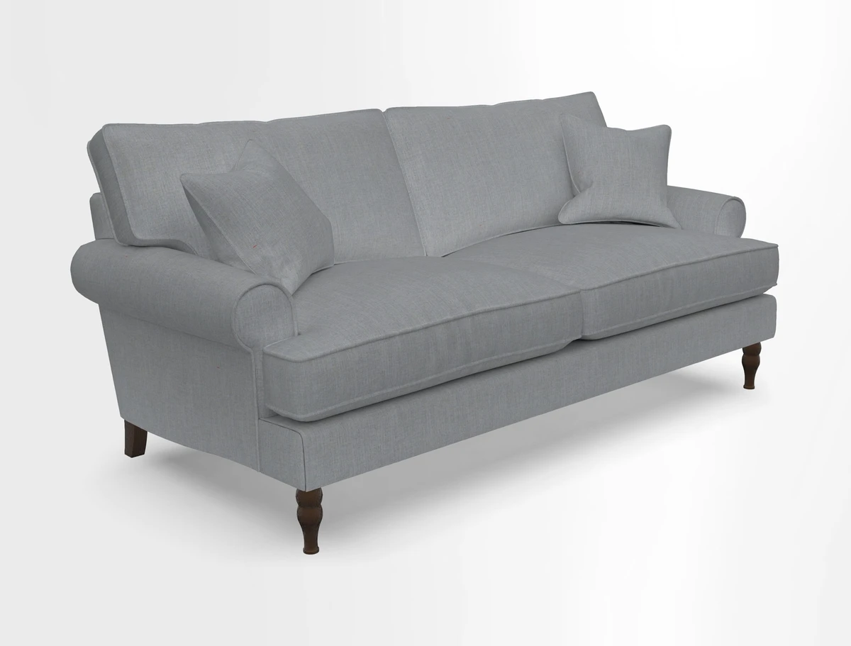 Cooksbridge 3 seater sofa in Linwood Omega Velvet Green Tea