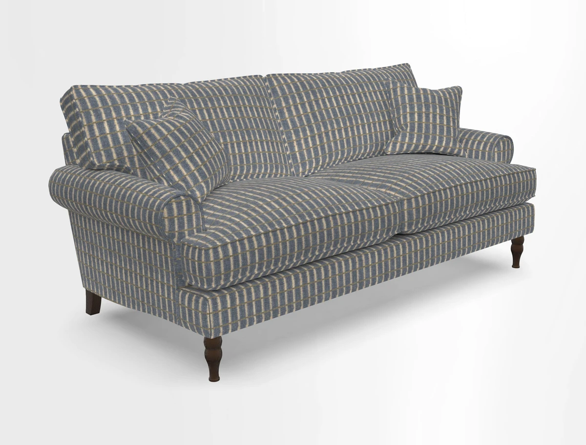 Cooksbridge 3 seater sofa in Linwood Omega Velvet Green Tea