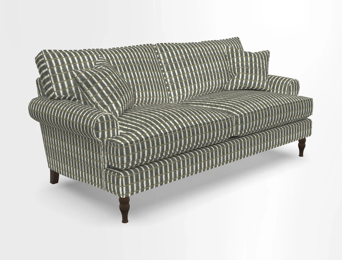 Cooksbridge 3 seater sofa in Linwood Omega Velvet Green Tea