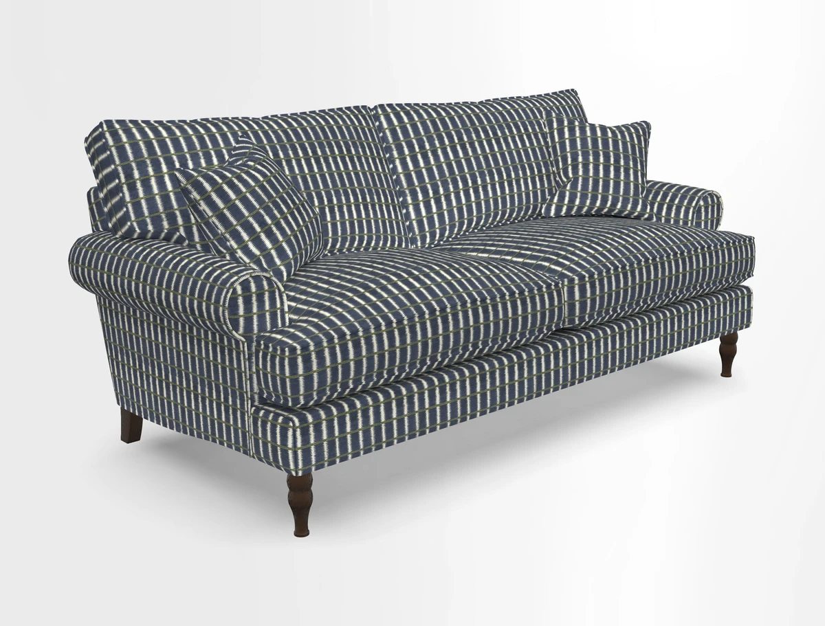 Cooksbridge 3 seater sofa in Linwood Omega Velvet Green Tea