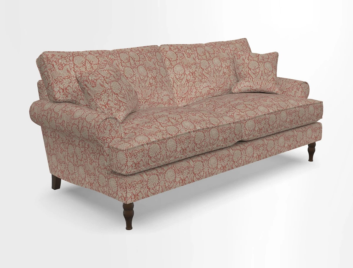Cooksbridge 3 seater sofa in Linwood Omega Velvet Green Tea