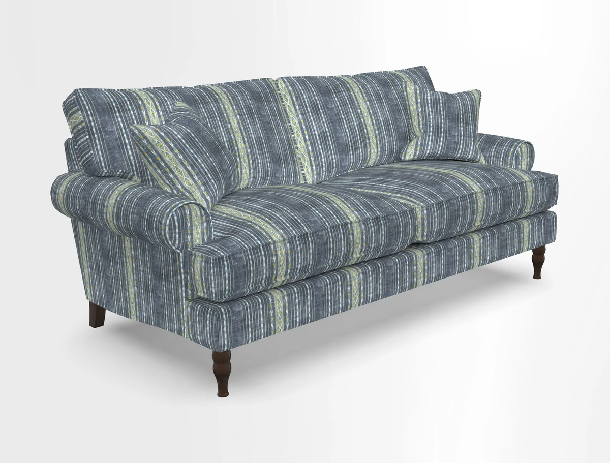 Cooksbridge 3 seater sofa in Linwood Omega Velvet Green Tea