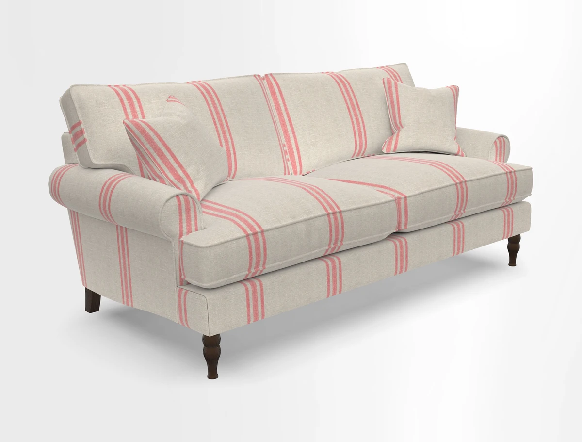 Cooksbridge 3 seater sofa in Linwood Omega Velvet Green Tea