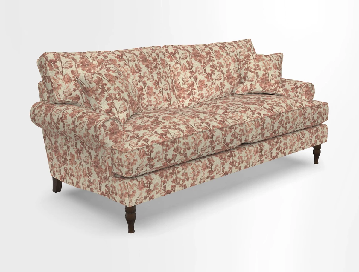 Cooksbridge 3 seater sofa in Linwood Omega Velvet Green Tea