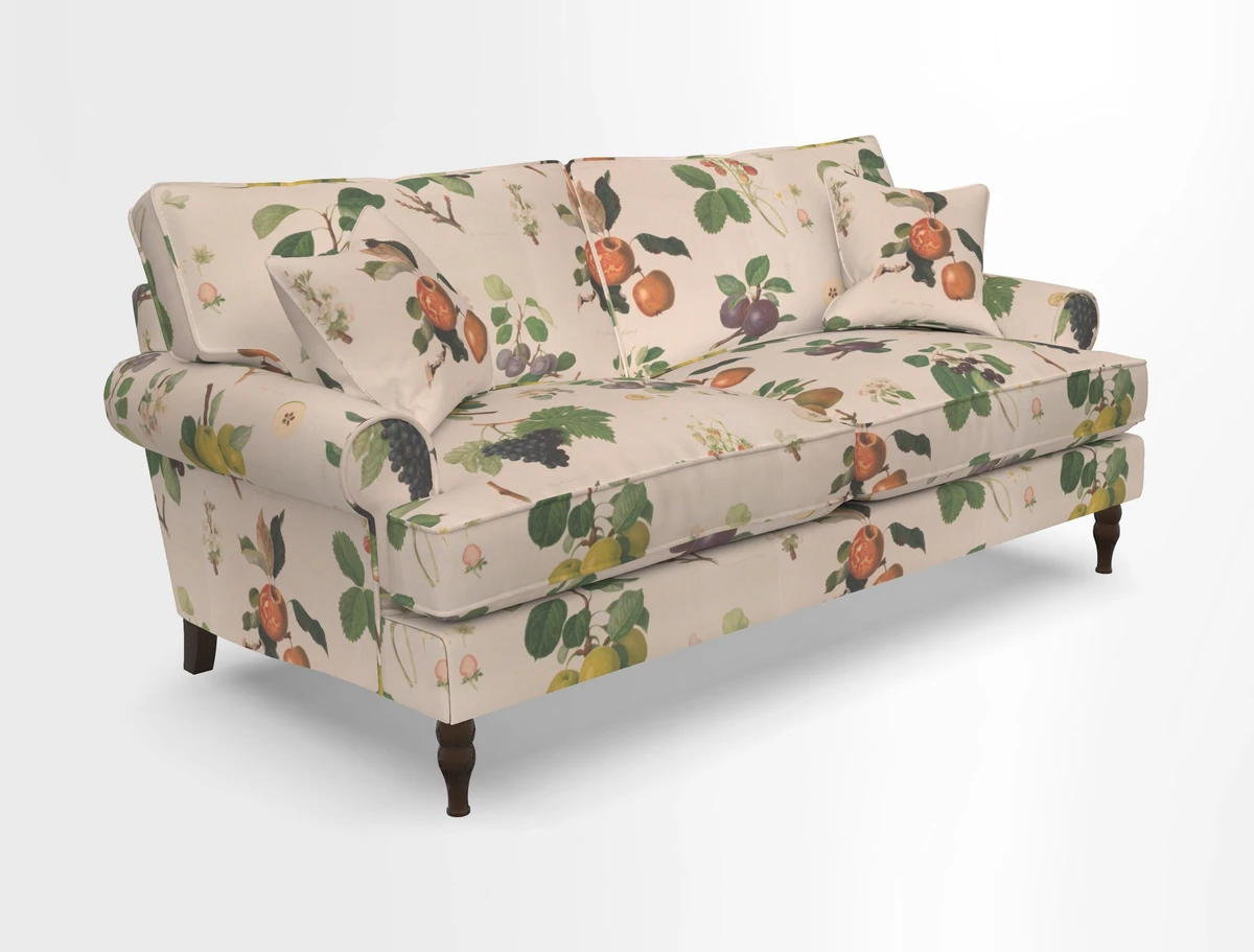 Cooksbridge 3 seater sofa in Linwood Omega Velvet Green Tea
