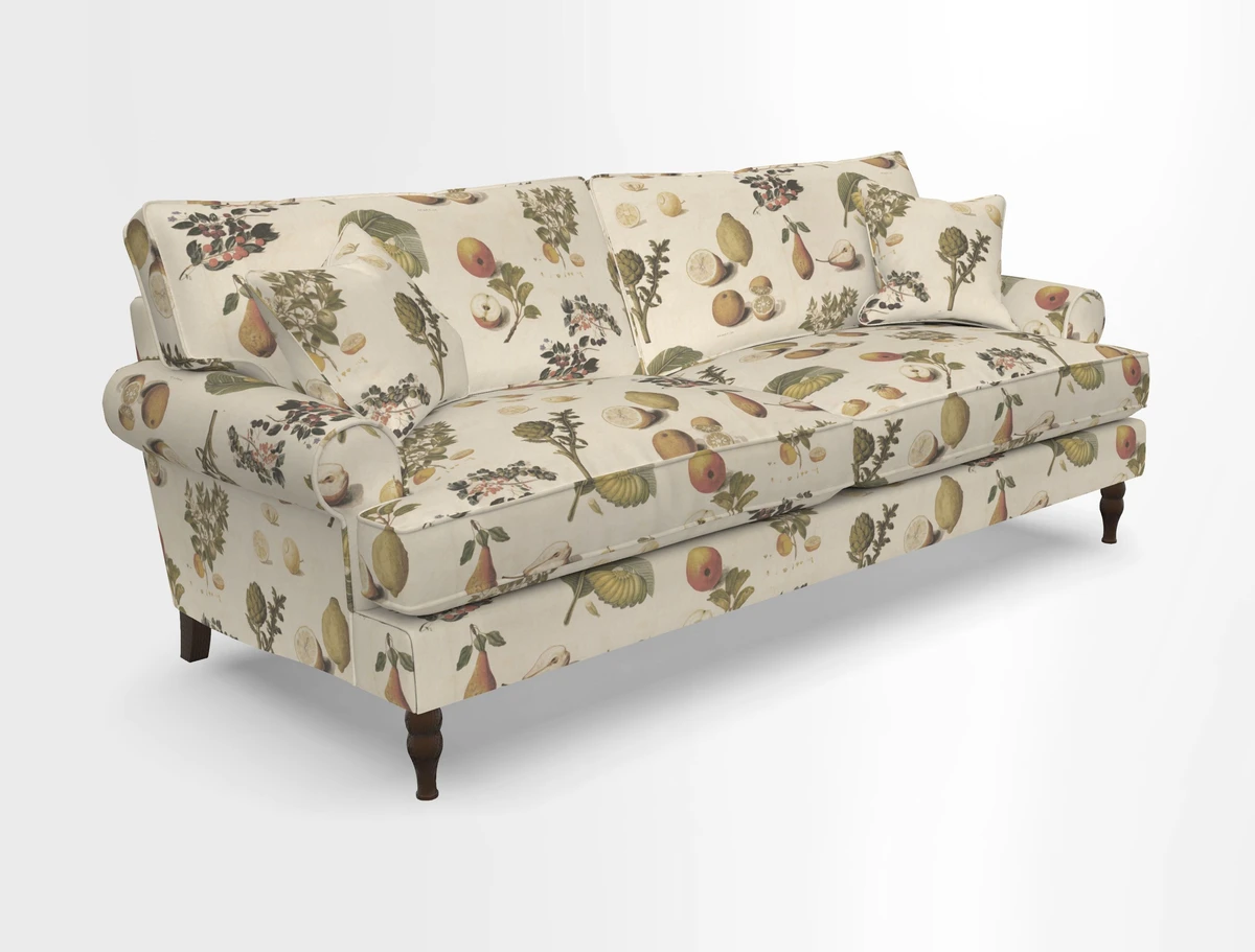 Cooksbridge 3 seater sofa in Linwood Omega Velvet Green Tea