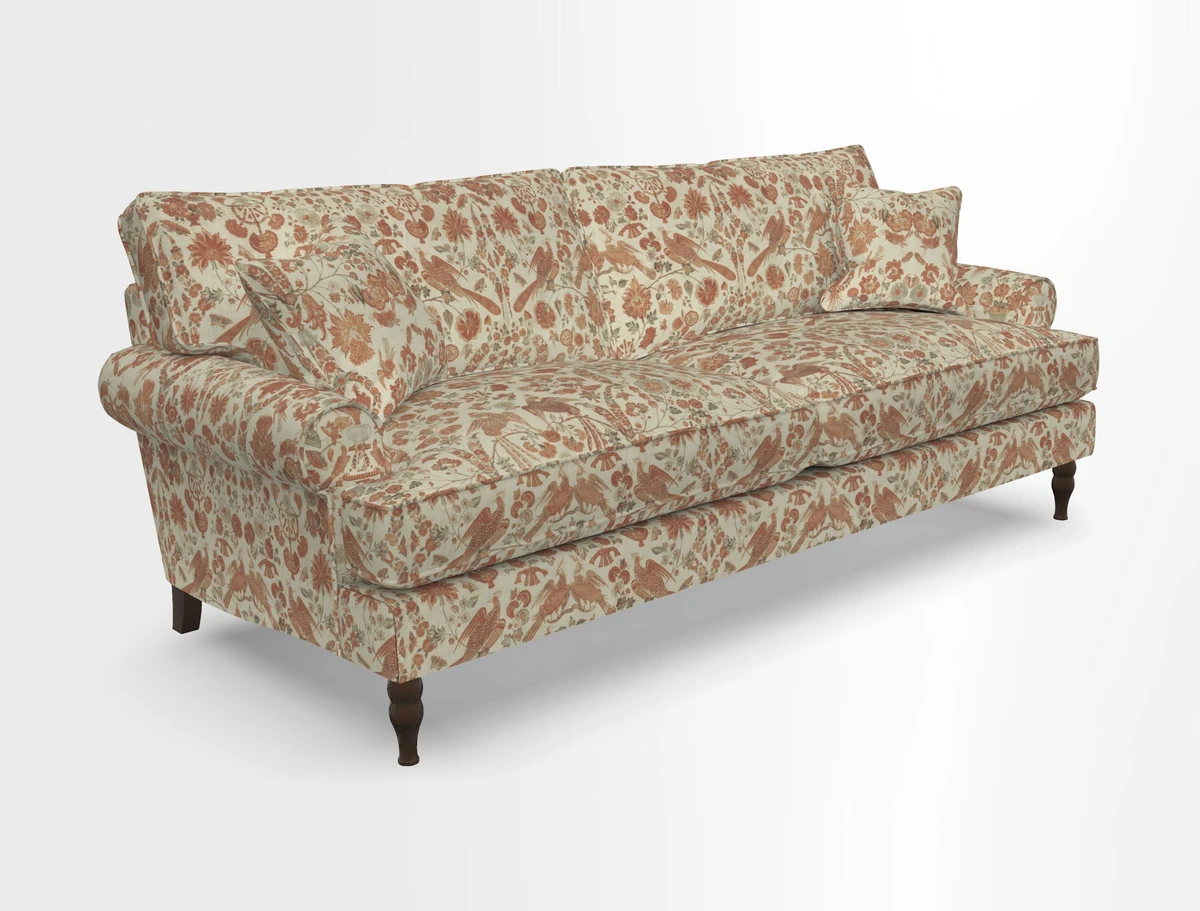 Cooksbridge 3 seater sofa in Linwood Omega Velvet Green Tea
