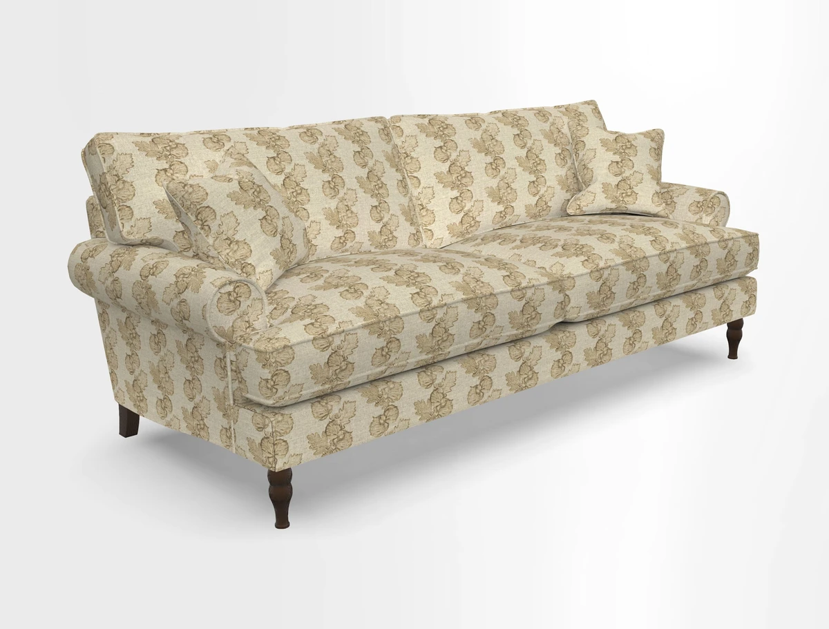 Cooksbridge 3 seater sofa in Linwood Omega Velvet Green Tea