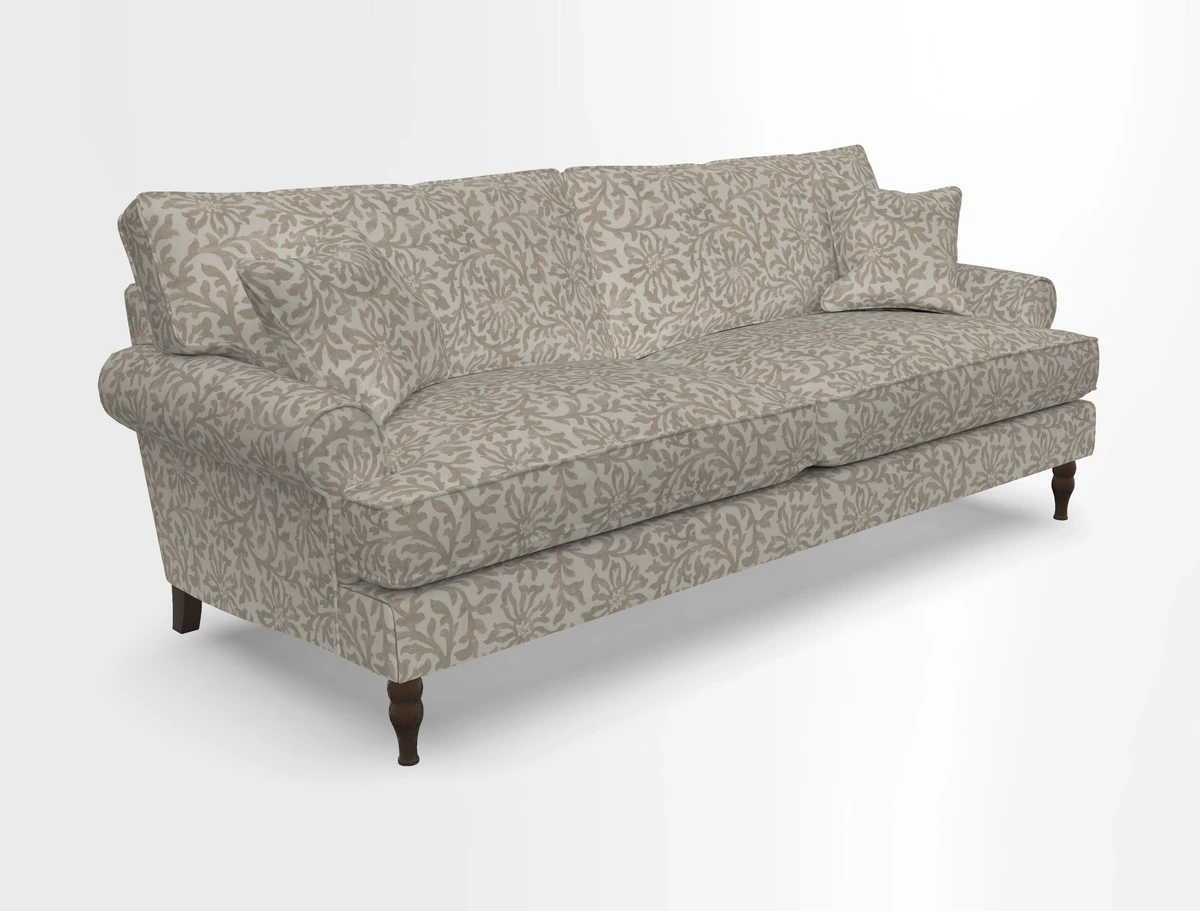 Cooksbridge 3 seater sofa in Linwood Omega Velvet Green Tea