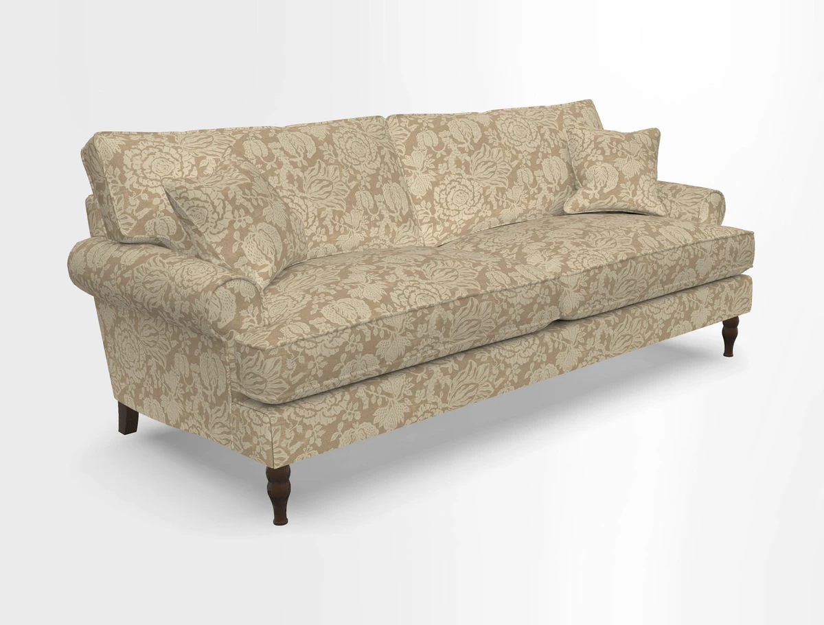 Cooksbridge 3 seater sofa in Linwood Omega Velvet Green Tea