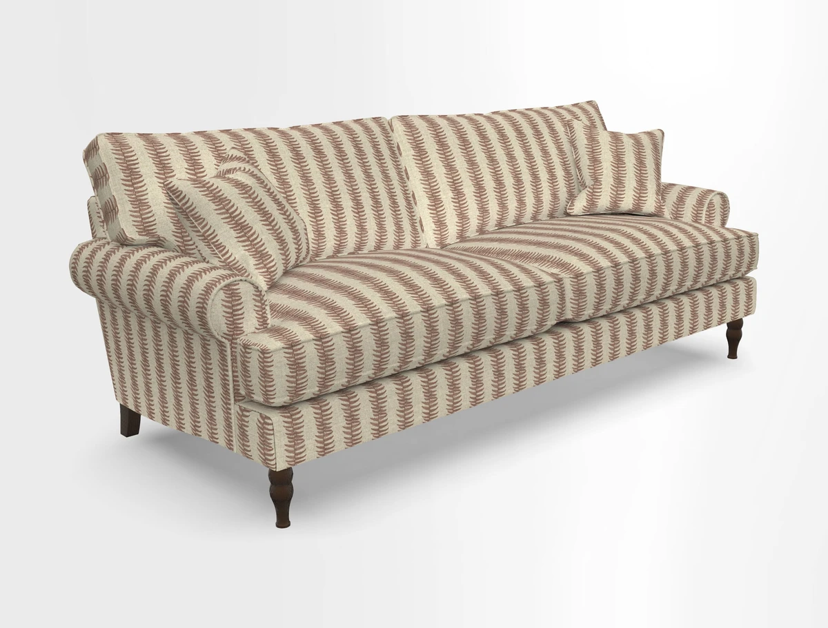 Cooksbridge 3 seater sofa in Linwood Omega Velvet Green Tea