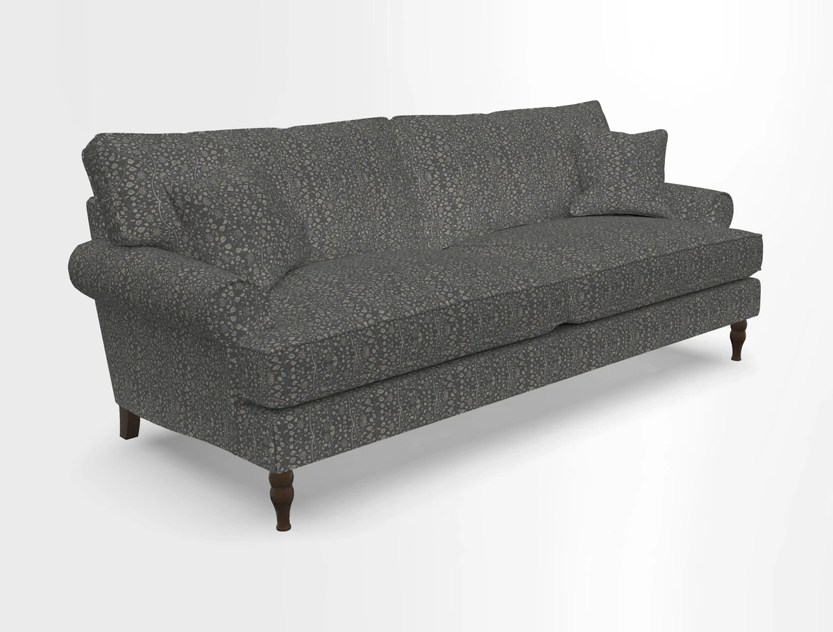Cooksbridge 3 seater sofa in Linwood Omega Velvet Green Tea