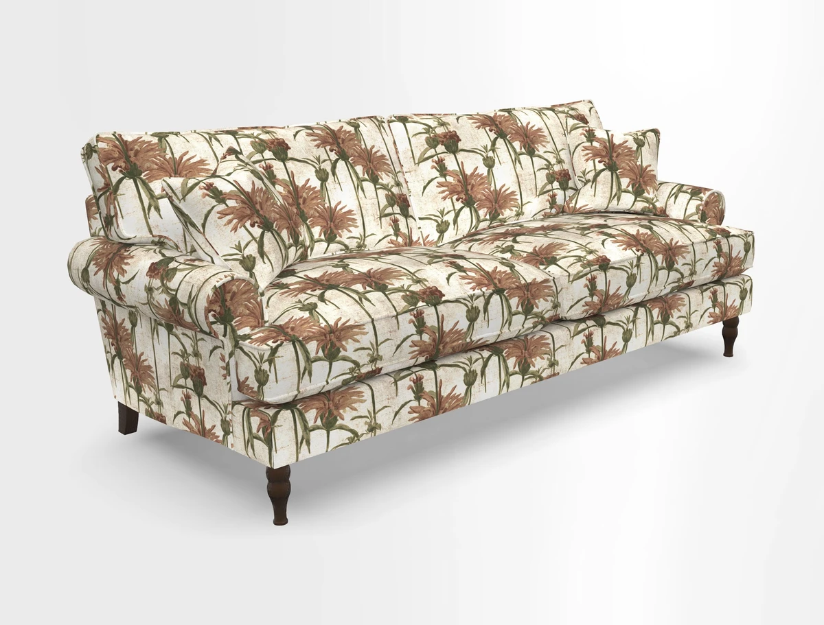 Cooksbridge 3 seater sofa in Linwood Omega Velvet Green Tea