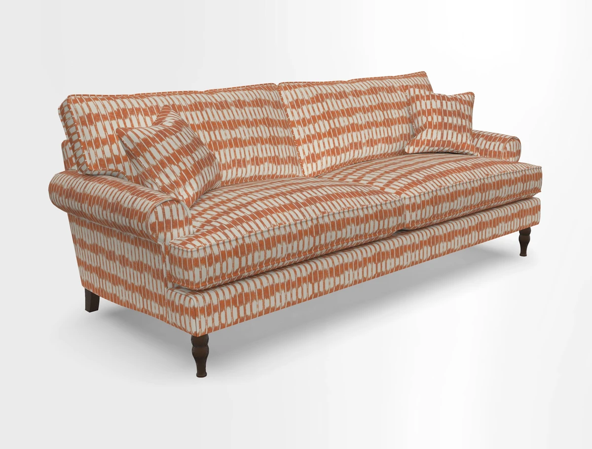 Cooksbridge 3 seater sofa in Linwood Omega Velvet Green Tea