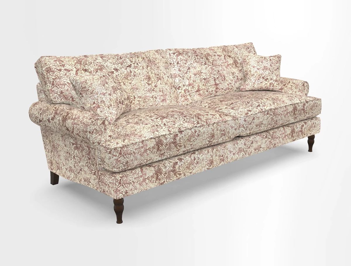 Cooksbridge 3 seater sofa in Linwood Omega Velvet Green Tea