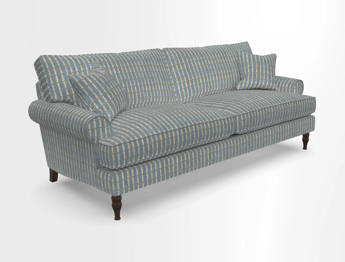Cooksbridge 3 seater sofa in Linwood Omega Velvet Green Tea