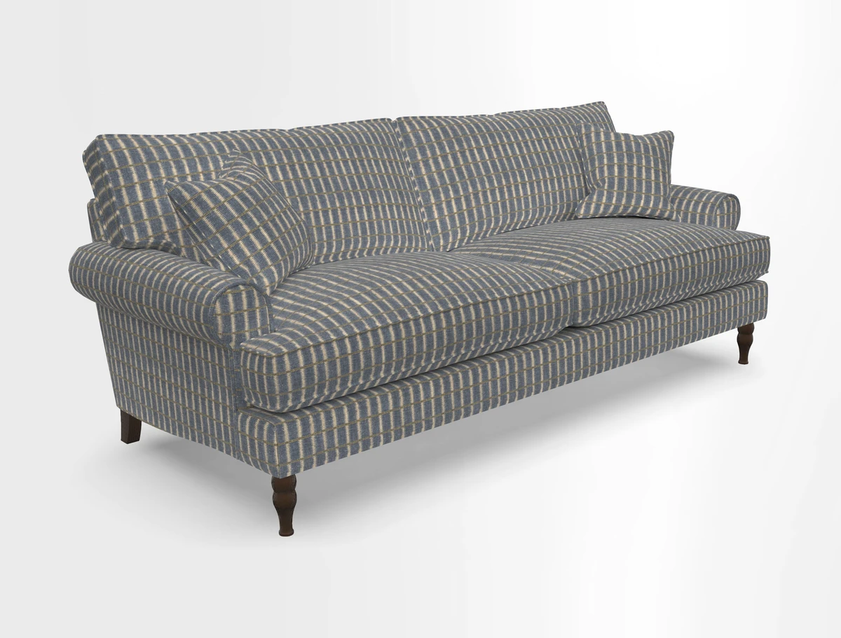 Cooksbridge 3 seater sofa in Linwood Omega Velvet Green Tea