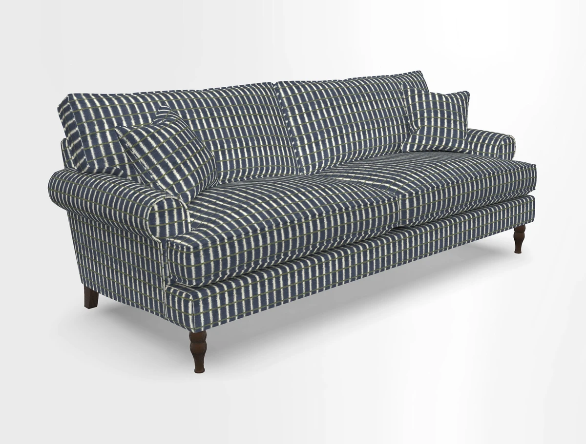 Cooksbridge 3 seater sofa in Linwood Omega Velvet Green Tea