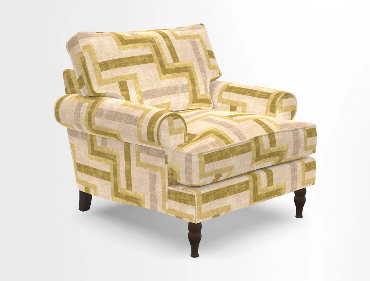 Cooksbridge Chair in Cloth 21 Simple Stripe Bilberry