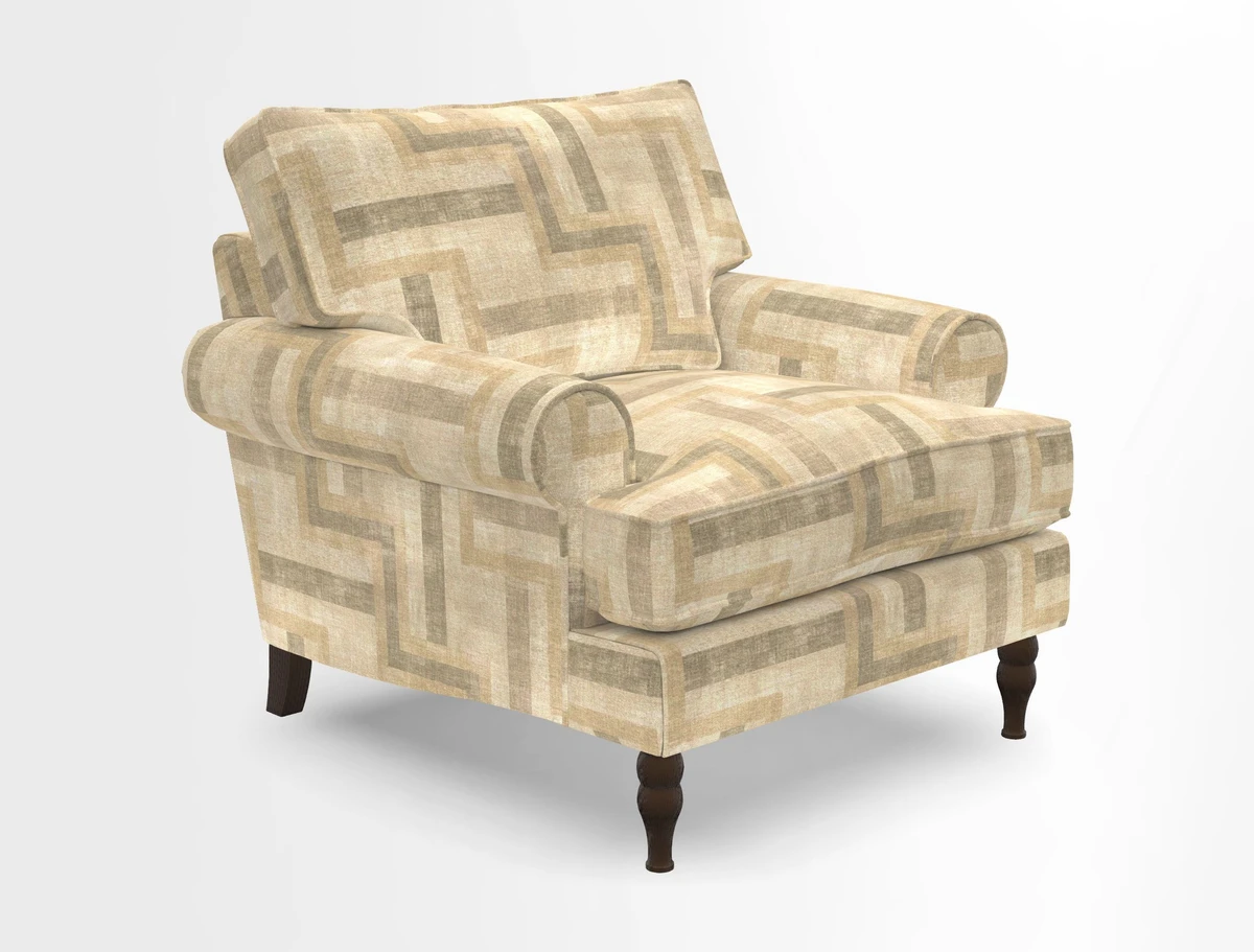 Cooksbridge Chair in Cloth 21 Simple Stripe Bilberry