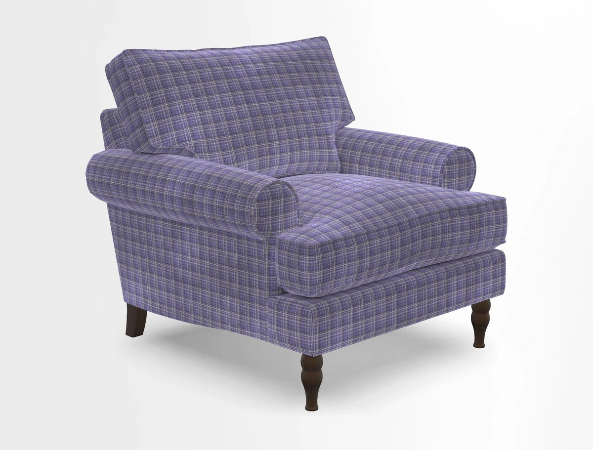 Cooksbridge Chair in Cloth 21 Simple Stripe Bilberry