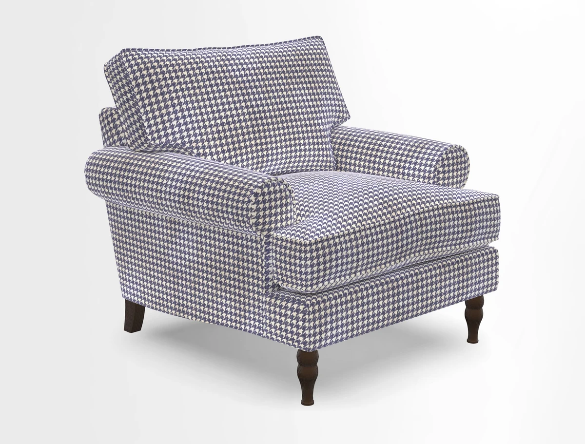 Cooksbridge Chair in Cloth 21 Simple Stripe Bilberry