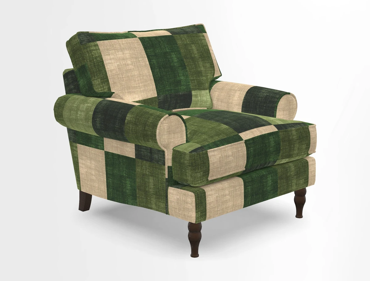 Cooksbridge Chair in Cloth 21 Simple Stripe Bilberry