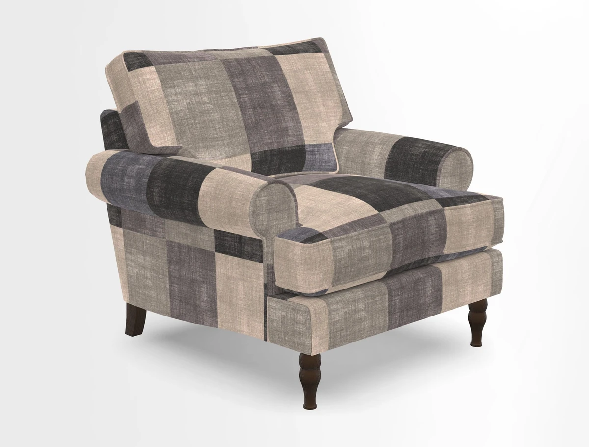 Cooksbridge Chair in Cloth 21 Simple Stripe Bilberry