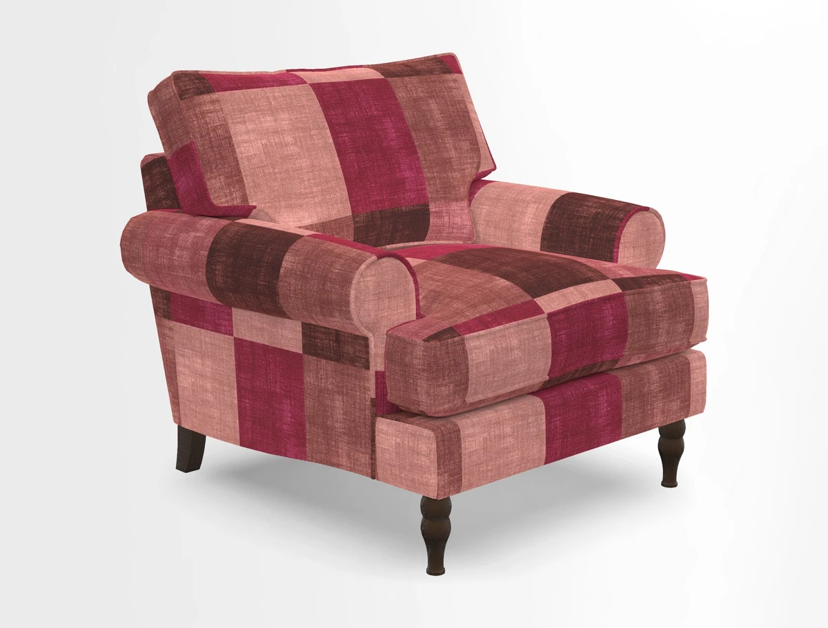 Cooksbridge Chair in Cloth 21 Simple Stripe Bilberry