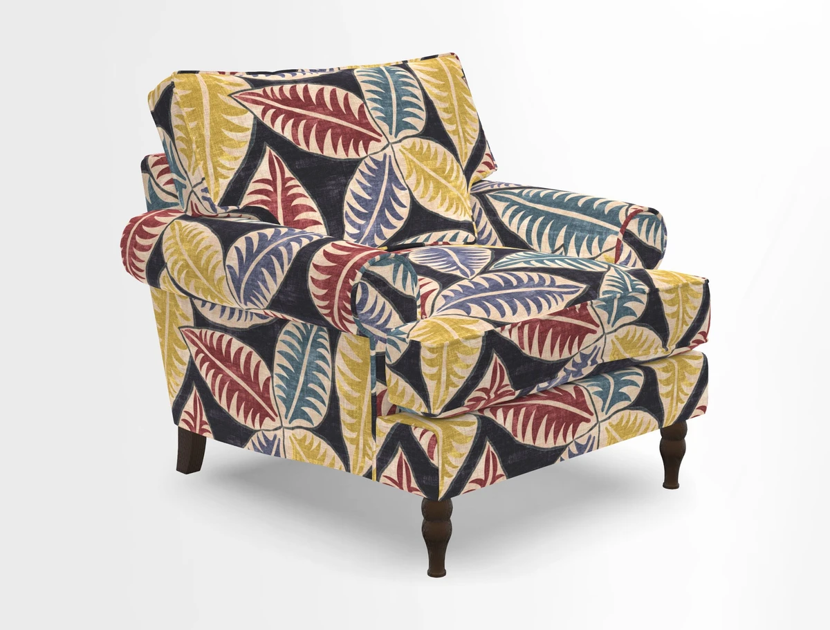 Cooksbridge Chair in Cloth 21 Simple Stripe Bilberry