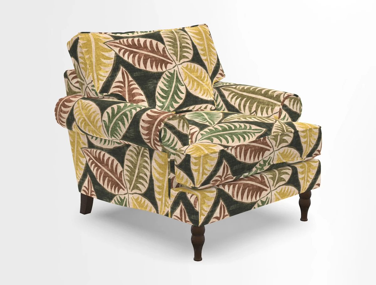 Cooksbridge Chair in Cloth 21 Simple Stripe Bilberry
