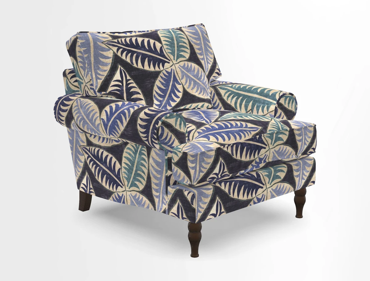 Cooksbridge Chair in Cloth 21 Simple Stripe Bilberry