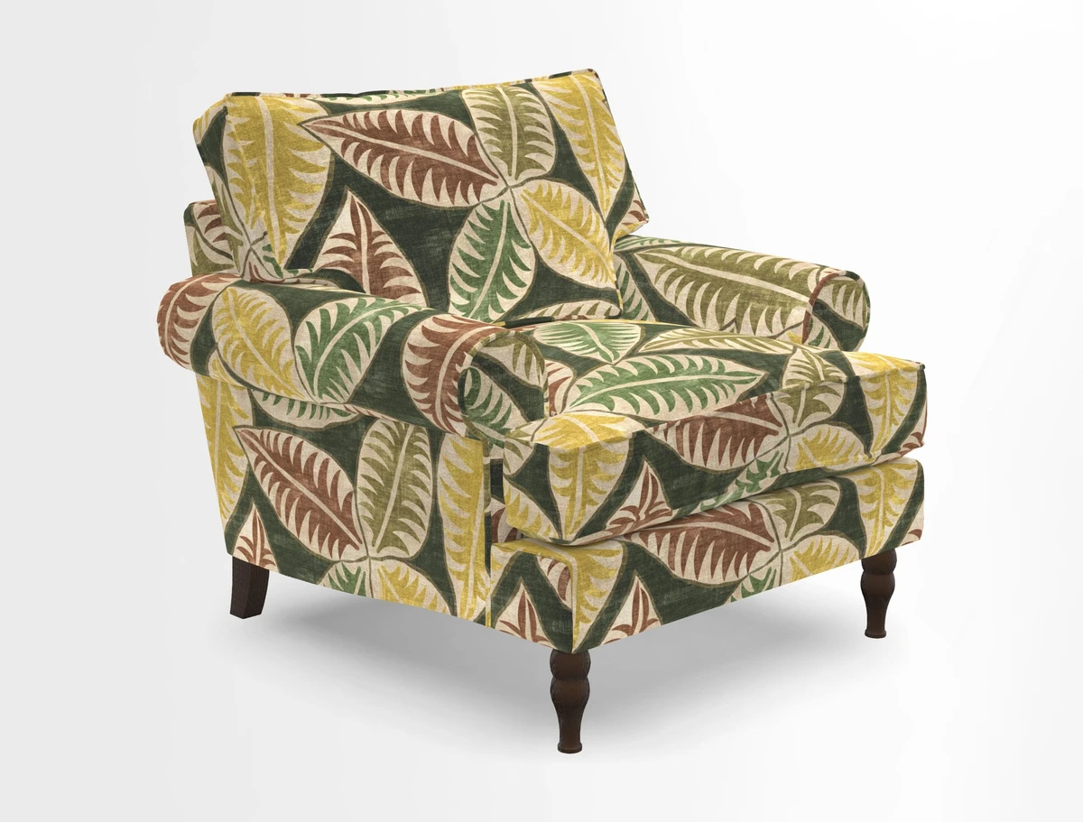 Cooksbridge Chair in Cloth 21 Simple Stripe Bilberry