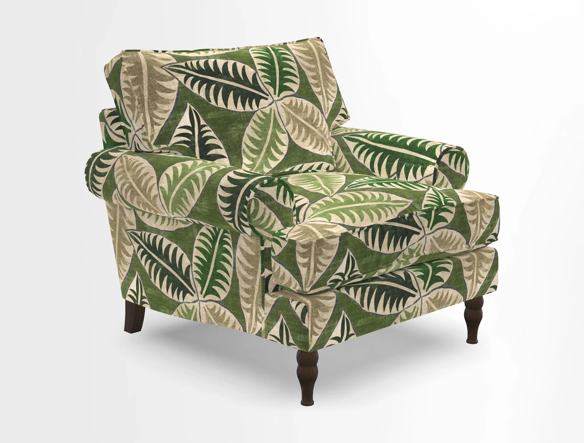 Cooksbridge Chair in Cloth 21 Simple Stripe Bilberry