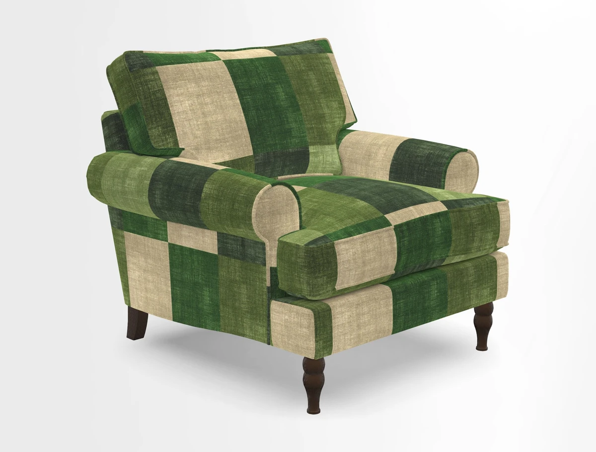 Cooksbridge Chair in Cloth 21 Simple Stripe Bilberry
