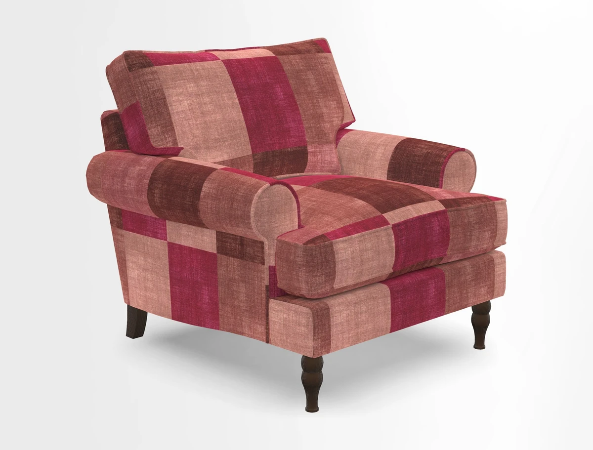 Cooksbridge Chair in Cloth 21 Simple Stripe Bilberry
