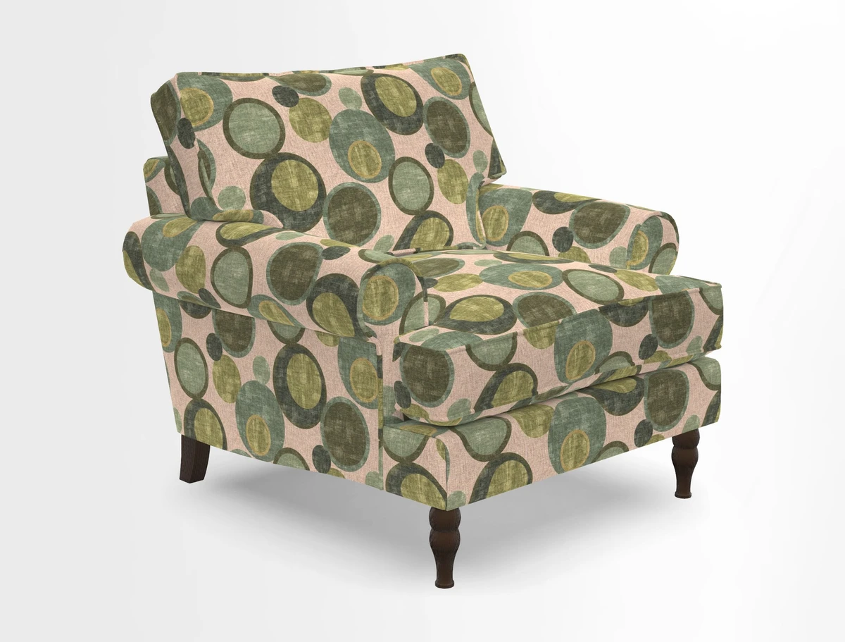 Cooksbridge Chair in Cloth 21 Simple Stripe Bilberry