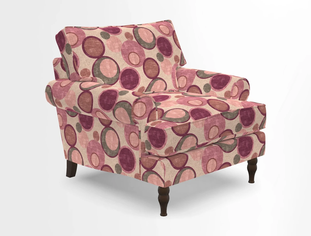 Cooksbridge Chair in Cloth 21 Simple Stripe Bilberry