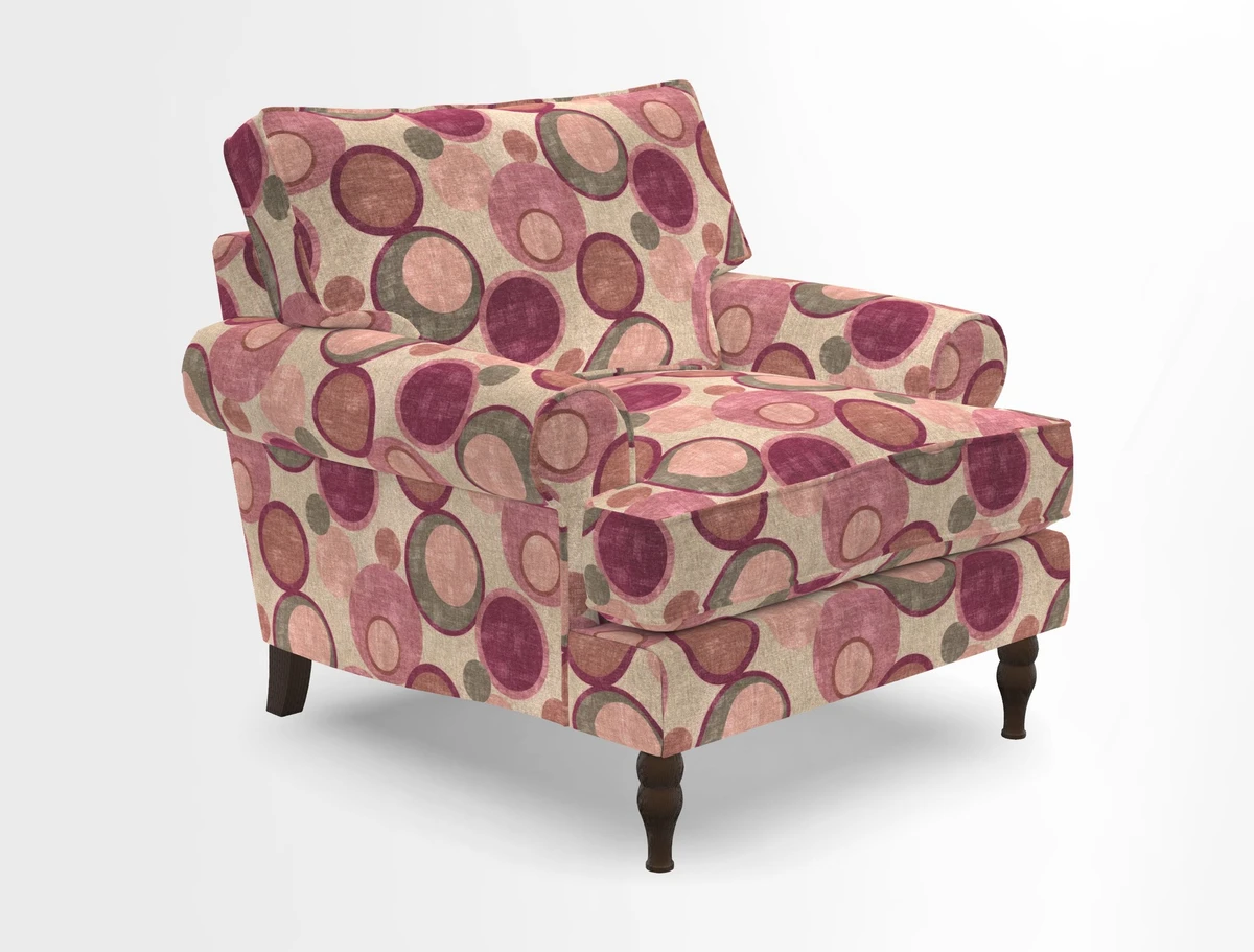 Cooksbridge Chair in Cloth 21 Simple Stripe Bilberry