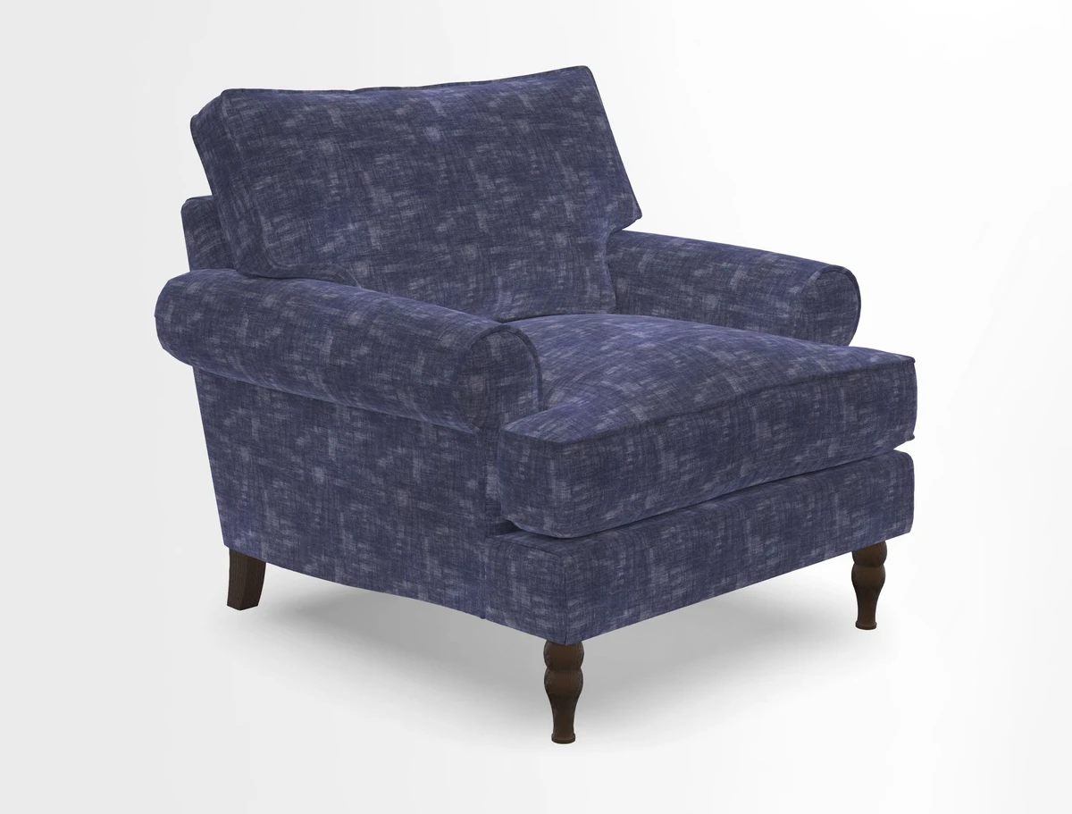 Cooksbridge Chair in Cloth 21 Simple Stripe Bilberry