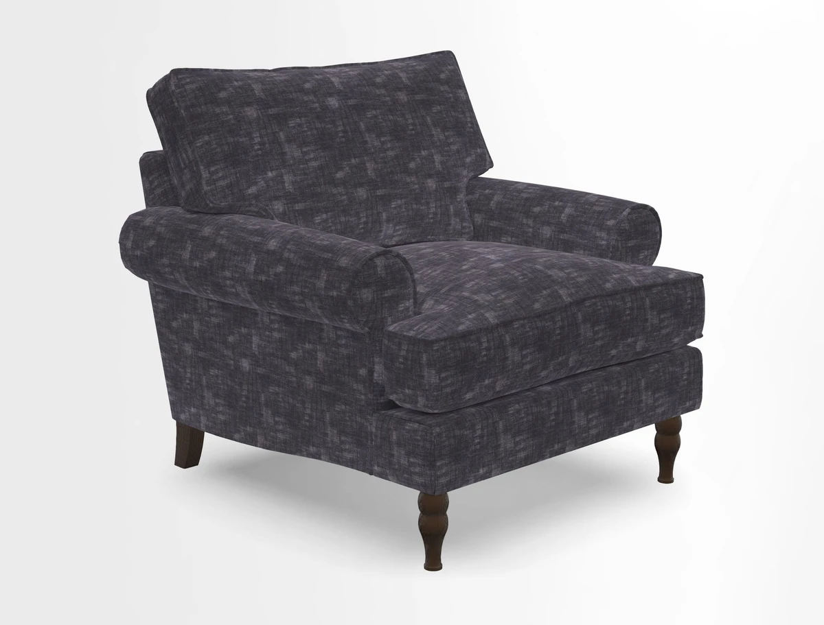Cooksbridge Chair in Cloth 21 Simple Stripe Bilberry