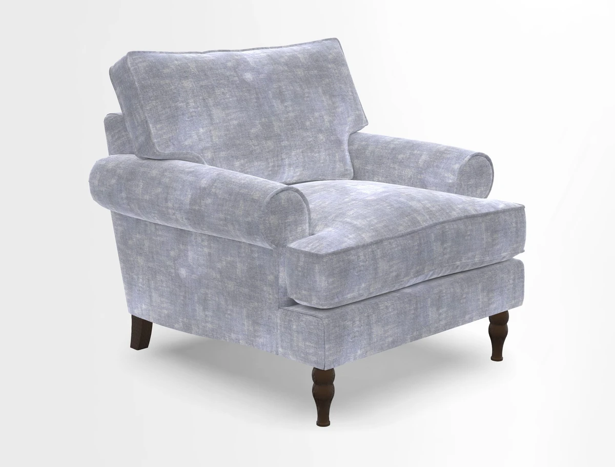 Cooksbridge Chair in Cloth 21 Simple Stripe Bilberry