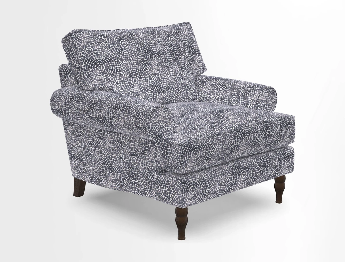 Cooksbridge Chair in Cloth 21 Simple Stripe Bilberry
