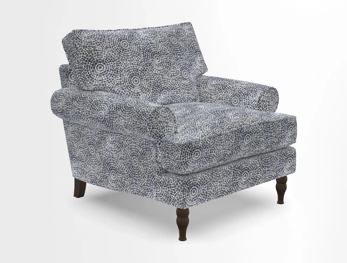 Cooksbridge Chair in Cloth 21 Simple Stripe Bilberry