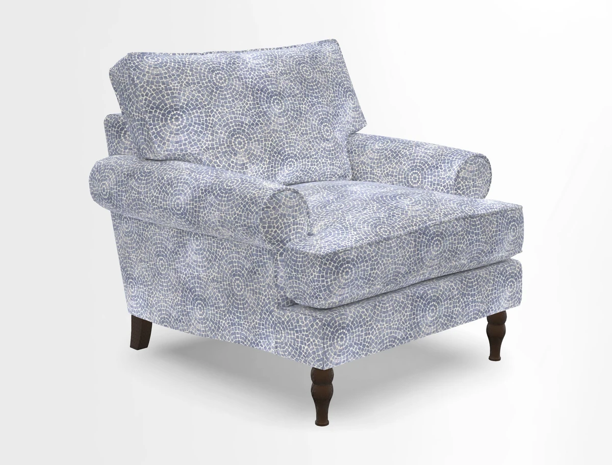 Cooksbridge Chair in Cloth 21 Simple Stripe Bilberry