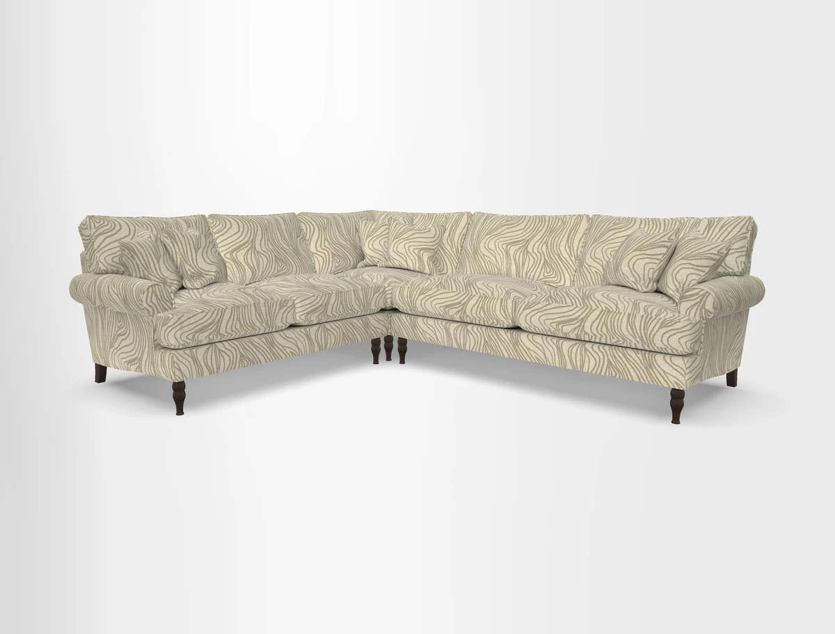 Cooksbridge corner sofa RHF in Cloth 21 Oak Leaf Beech