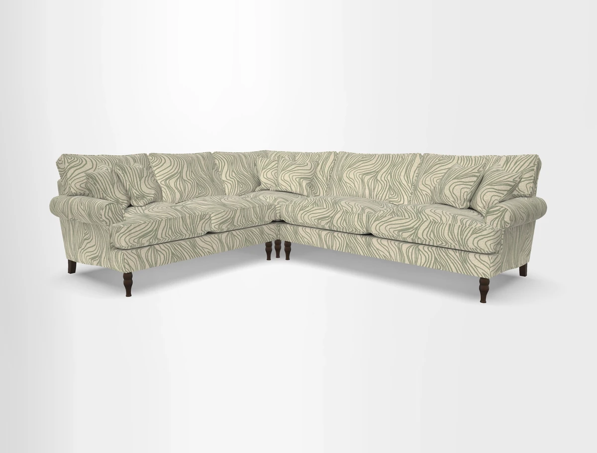 Cooksbridge corner sofa RHF in Cloth 21 Oak Leaf Beech